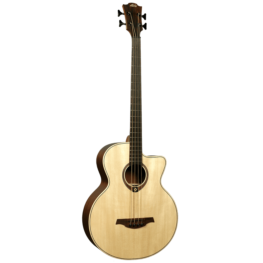LAG T177BCE Tramontane Bass Cut Elektro Akustik Bas Gitar